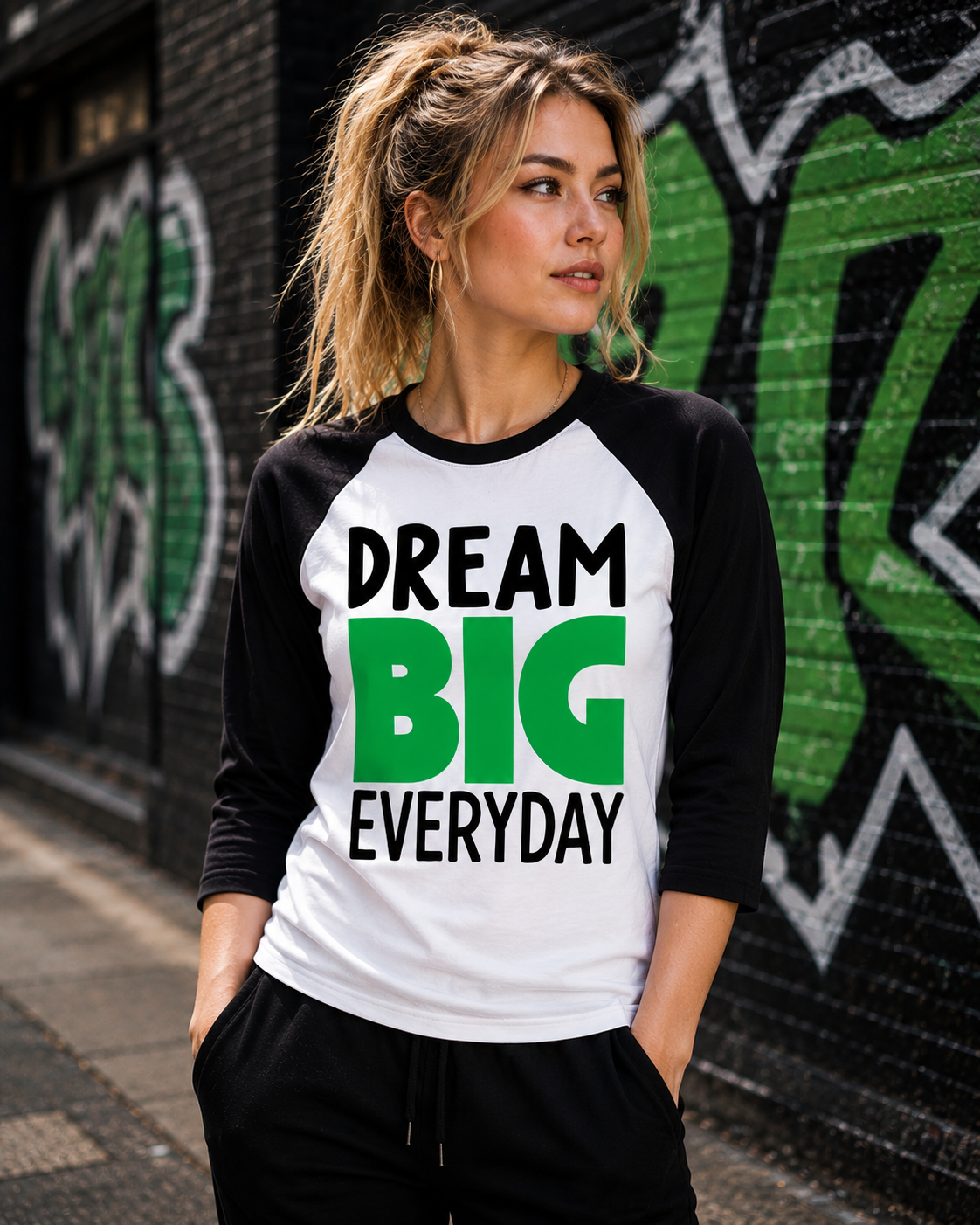 DREAM BIG Unisex 3/4-Sleeve Shirt