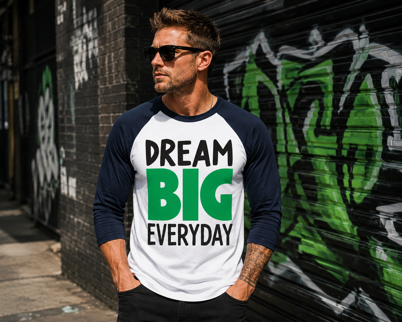 DREAM BIG Unisex 3/4-Sleeve Shirt