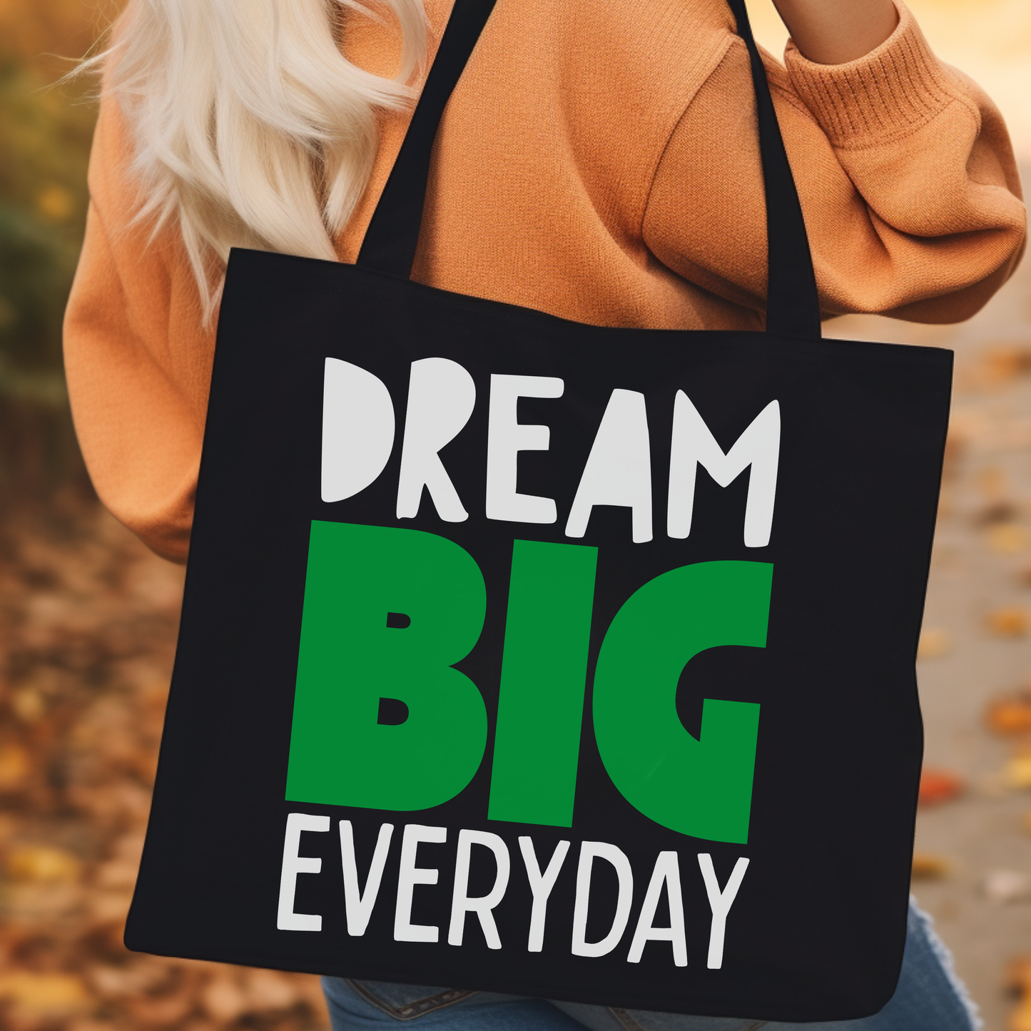 DREAM BIG CANVAS TOTE BAG