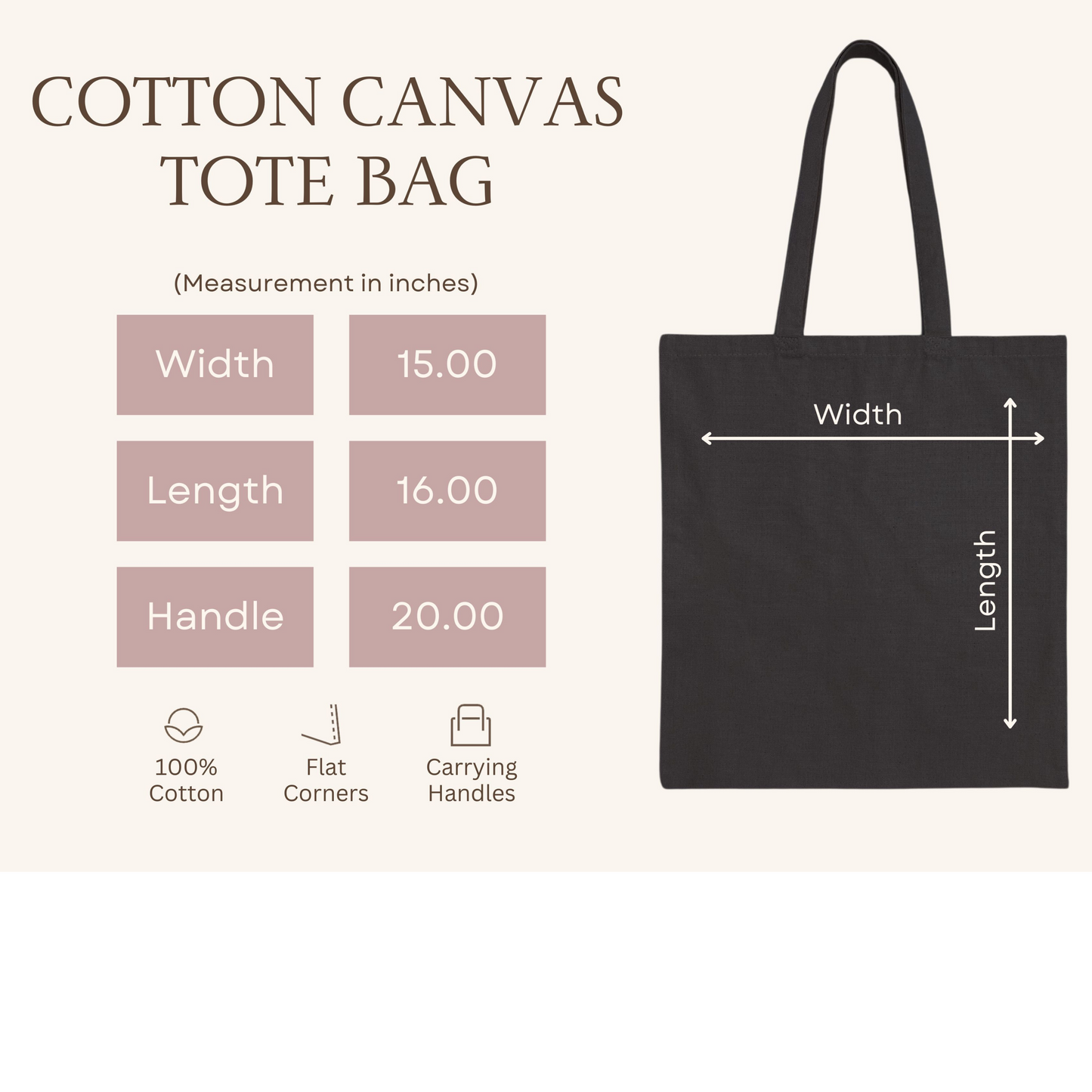 DREAM BIG CANVAS TOTE BAG
