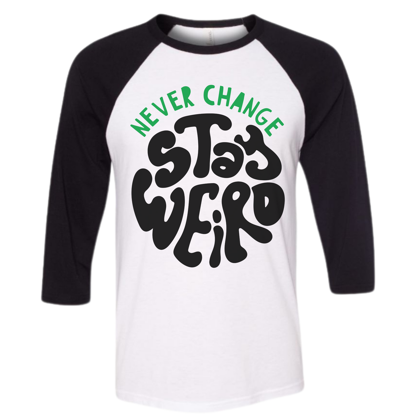 STAY WEIRD Unisex 3/4-Sleeve Shirt