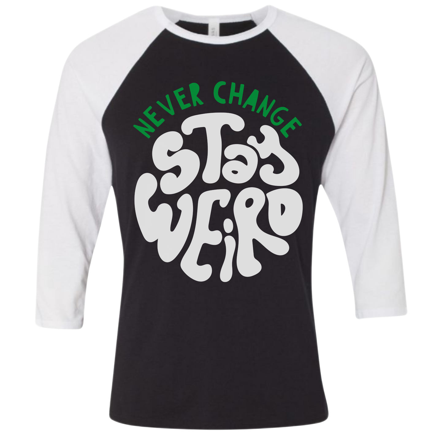 STAY WEIRD Unisex 3/4-Sleeve Shirt