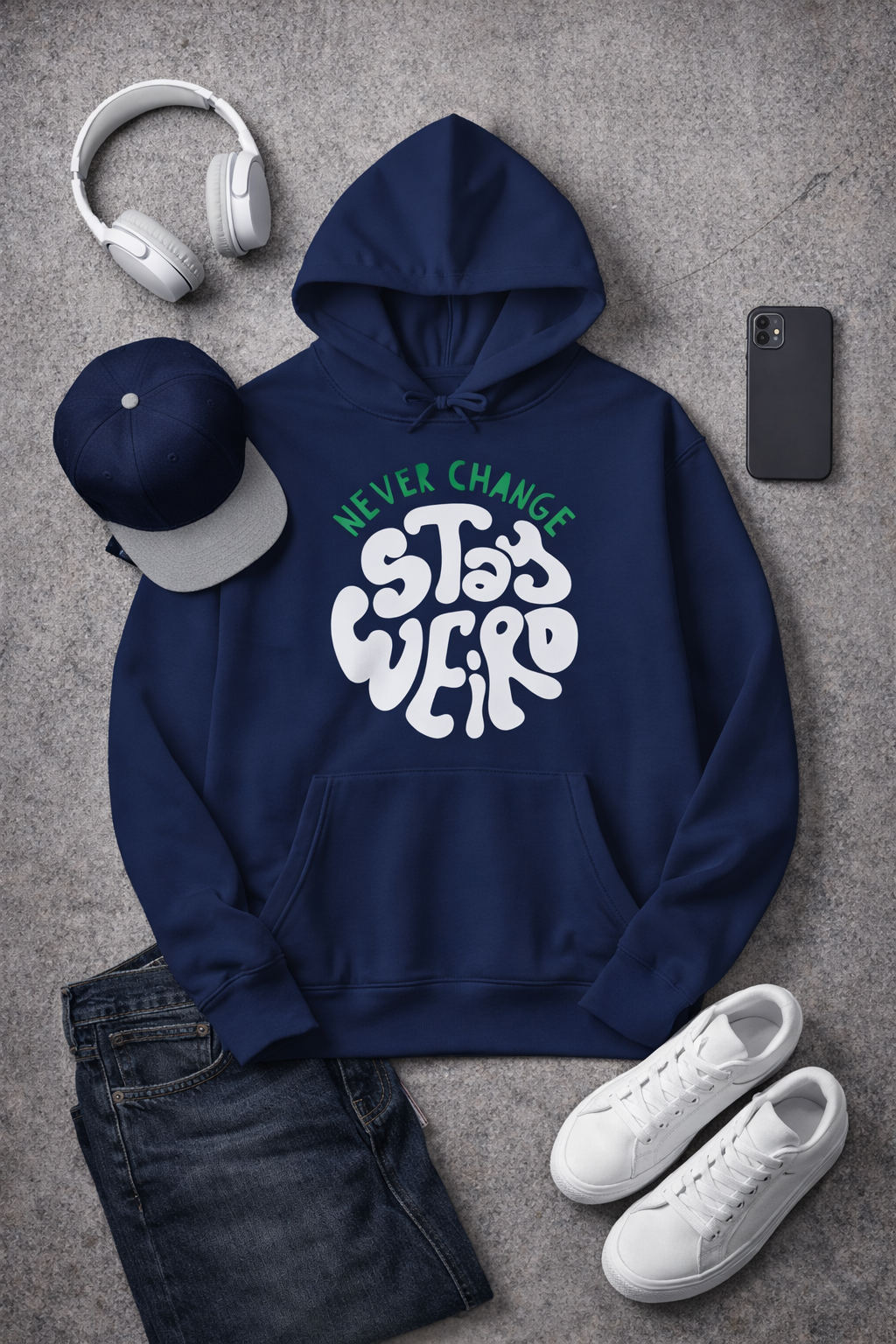 STAY WEIRD HOODIE