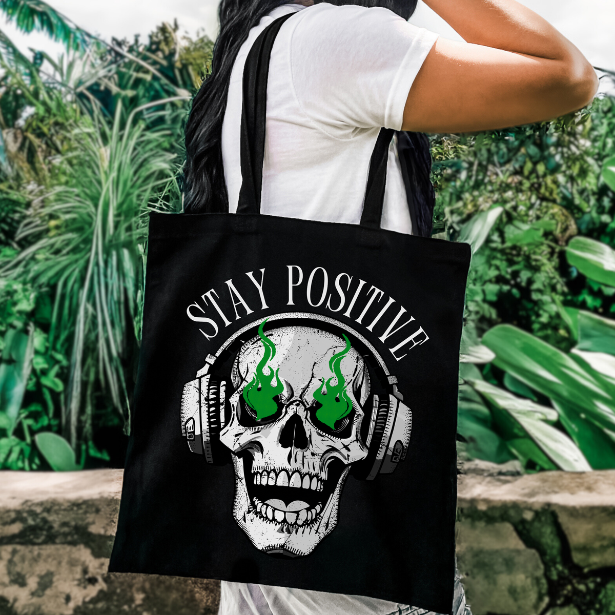POSITIVE MINDSET CANVAS TOTE BAG