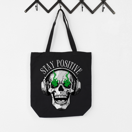 POSITIVE MINDSET CANVAS TOTE BAG
