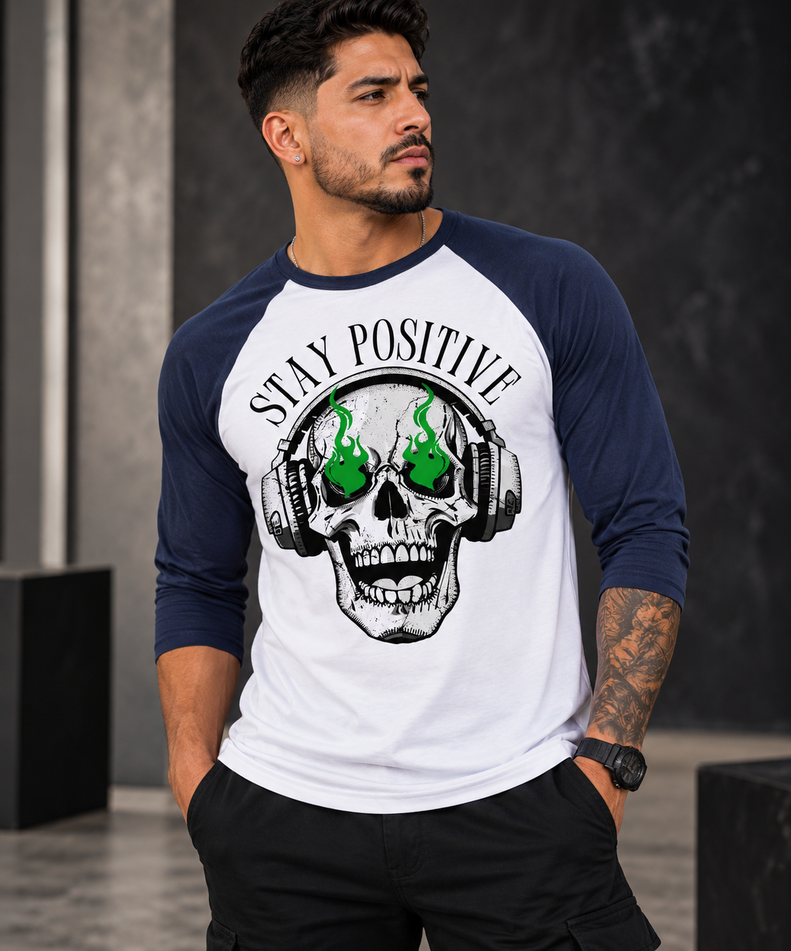 POSITIVE MINDSET Unisex 3/4-Sleeve Shirt